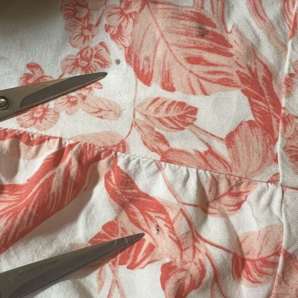 Torrid Peach Orange Floral Smocked Sundress Size 3 22/24 3X Midi Dress - Picture 13 of 13